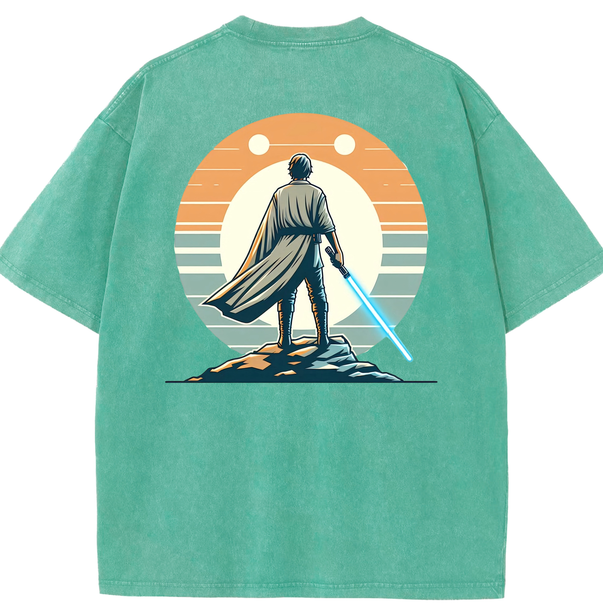 （画像用） スター・ウォーズ Star Wars 綿100% ヴィンテージ風 半袖Tシャツ（背面プリント）